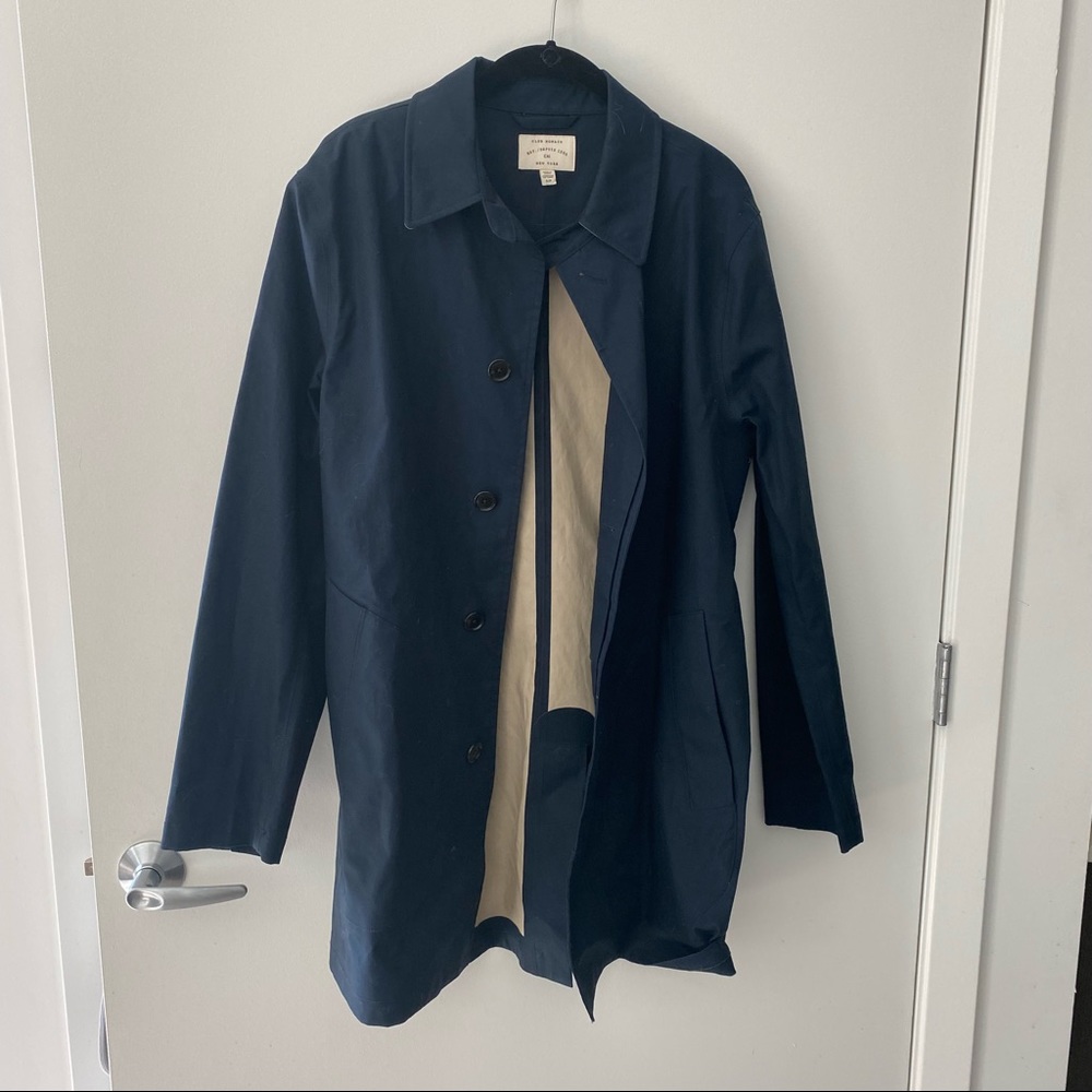 NWOT Men's club Monaco navy trenchcoat